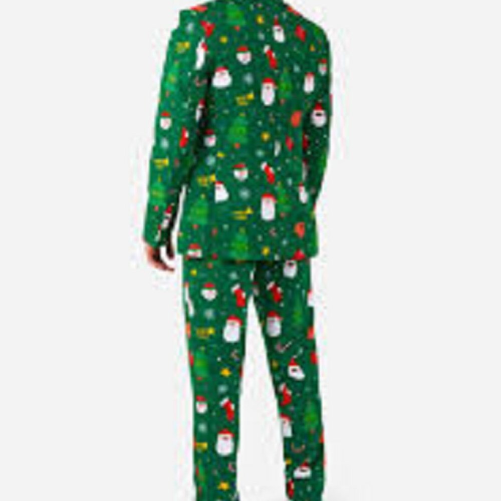 Men's OppoSuits NWT Festive Holiday Party 2 piece Santaboss Pant Suit, sz 40 - Picture 2 of 11